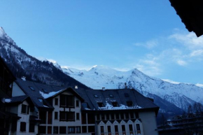 Modern apt with view on the Aiguille du Midi